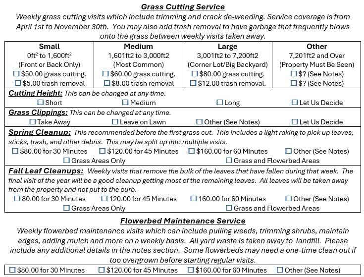 Grounds Keeping Pricing